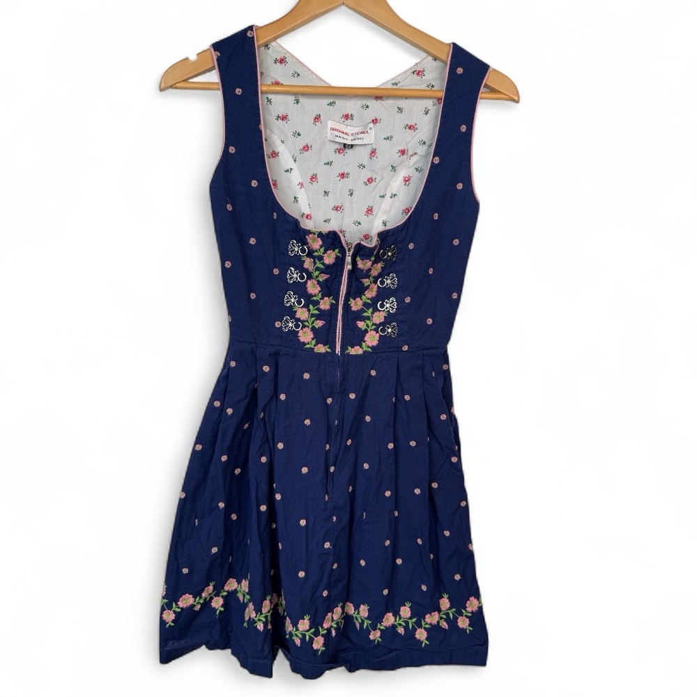 Salzburger Trachten Ladies Patterned Vintage Sleeveless Dress